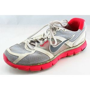 Nike Lunarglide Running Shoes Gray Synthetic Women 8.5 Medium